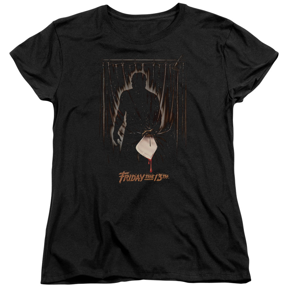 FRIDAY THE 13TH/PART 3 POSTER - S/S WOMENS TEE - BLACK