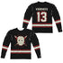 FRIDAY THE 13TH/VOORHEES JERSEY (FRONT/BACK PRINT) - L/S ADULT POLY CREW  - MULTI