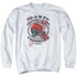 FRIDAY THE 13TH/CAMP COUNSELOR VICTIM - ADULT CREWNECK SWEATSHIRT - WHITE