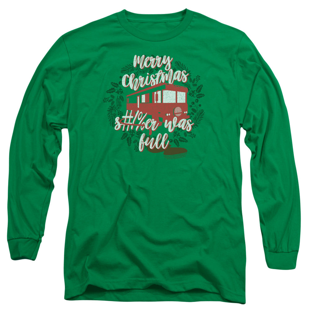 CHRISTMAS VACATION/IT WAS FULL -  L/S ADULT 18/1  - KELLY GREEN
