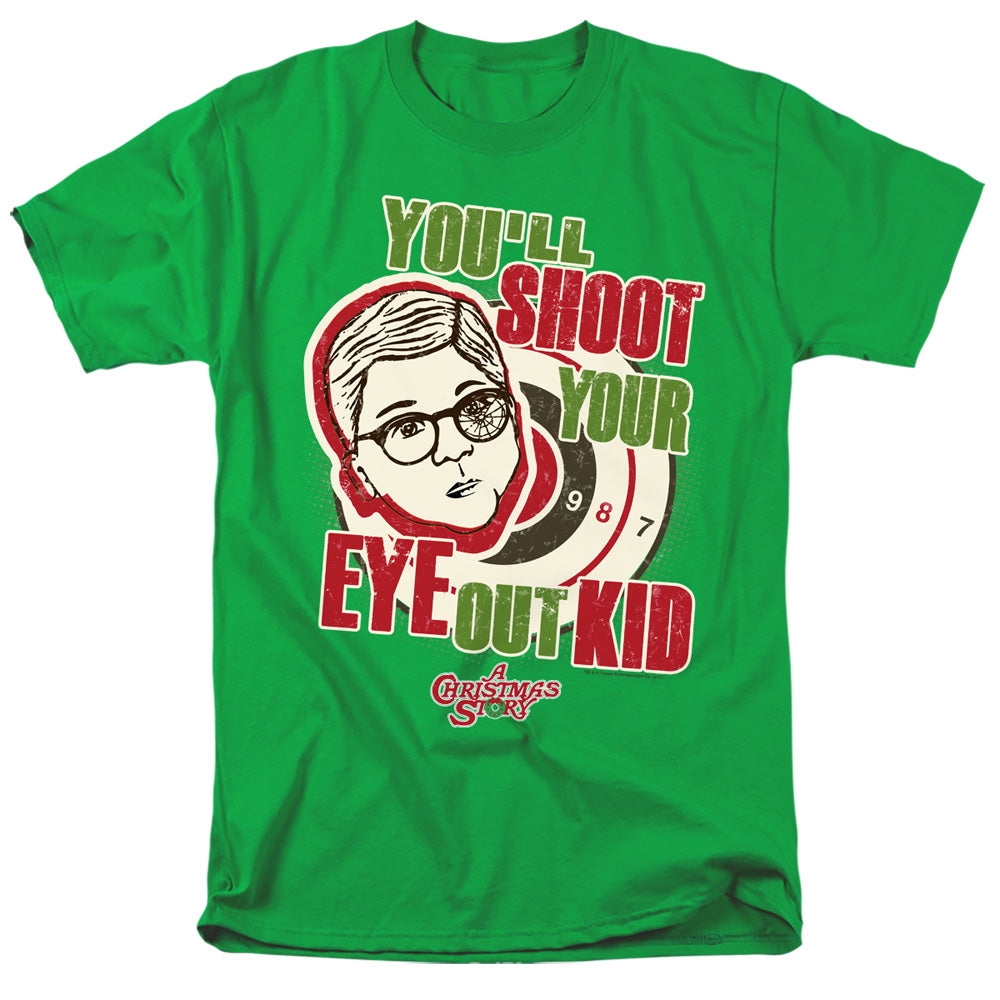 A CHRISTMAS STORY/YOULL SHOOT YOUR EYE OUT - S/S ADULT 18/1 - KELLY GREEN