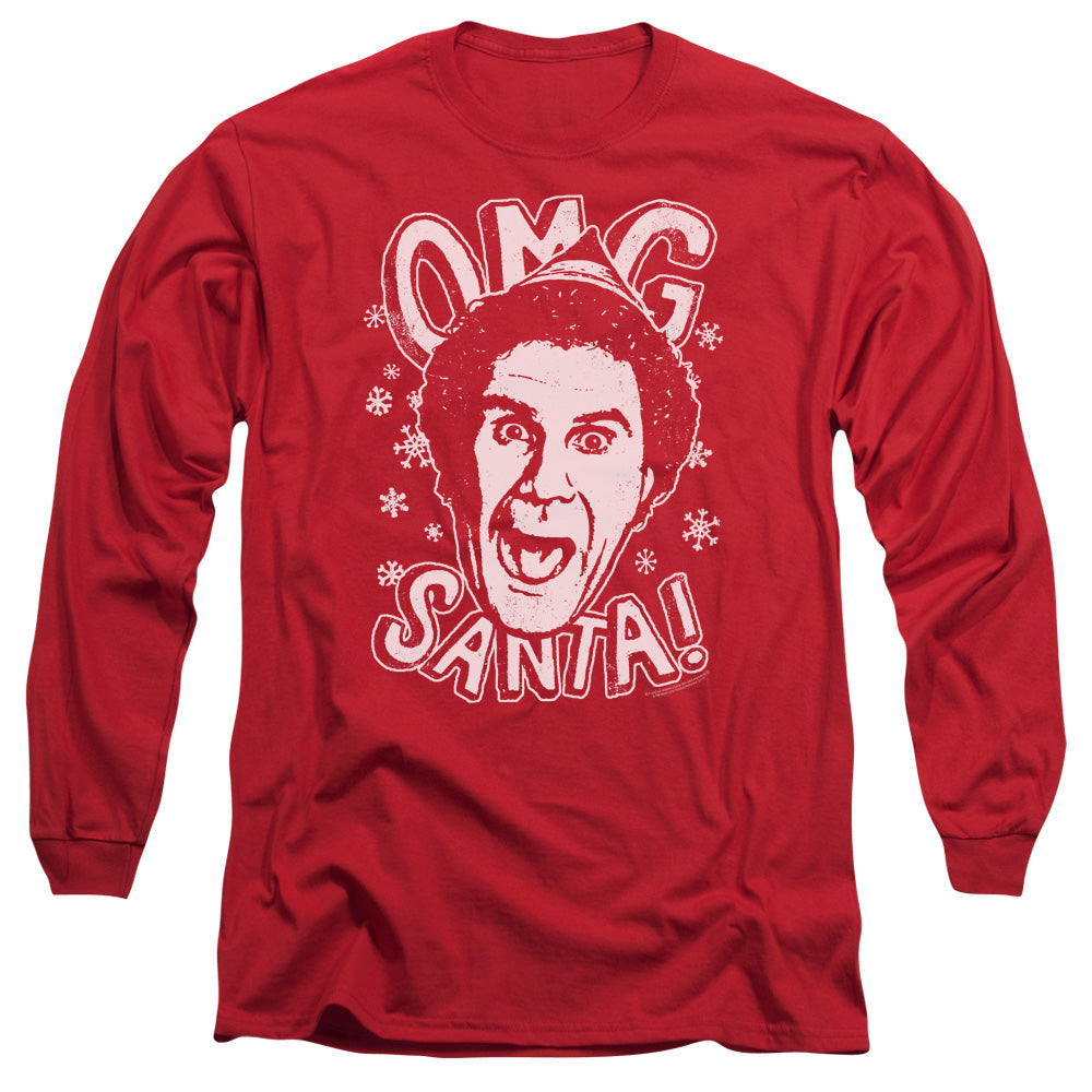 ELF/OMG SANTA -  L/S ADULT 18/1  - RED