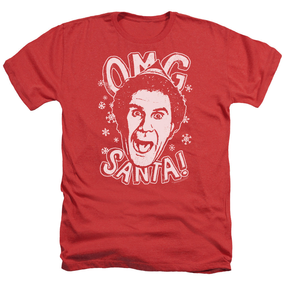 ELF/OMG SANTA - ADULT HEATHER - RED