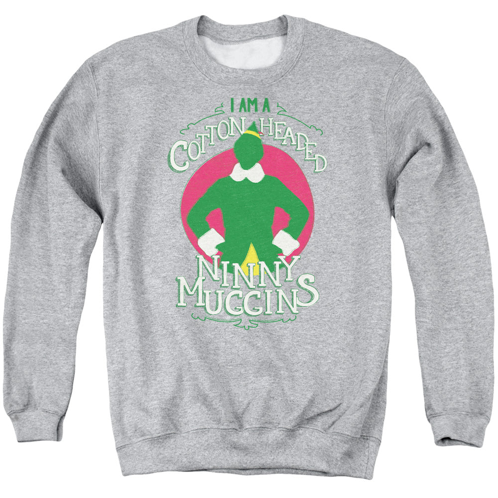 ELF/COTTON HEADED - ADULT CREWNECK SWEATSHIRT - ATHLETIC HEATHER
