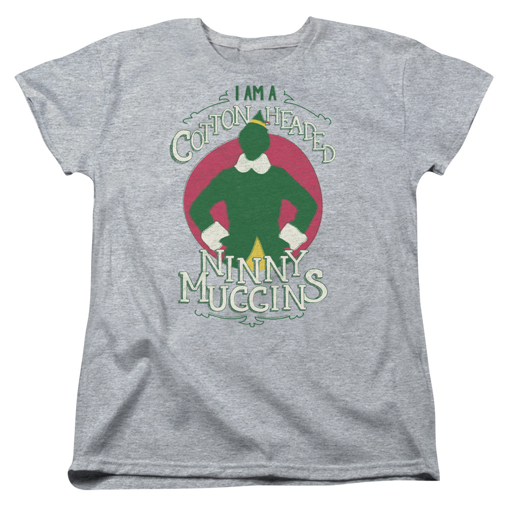 ELF/COTTON HEADED - S/S WOMENS TEE - ATHLETIC HEATHER