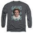 ELF/SMILING -  L/S ADULT 18/1  - CHARCOAL
