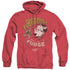 A CHRISTMAS STORY/FUDGE - ADULT HEATHER HOODIE - RED