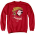A CHRISTMAS STORY/FUDGE - ADULT CREWNECK SWEATSHIRT - RED