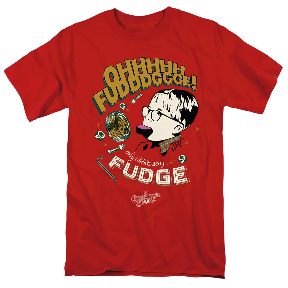 A CHRISTMAS STORY/FUDGE - S/S ADULT 18/1 - RED