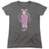 A CHRISTMAS STORY/PINK NIGHTMARE - S/S WOMENS TEE - CHARCOAL