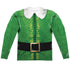 ELF/BUDDY COSTUME (FRONT/BACK PRINT) - L/S ADULT POLY CREW  - MULTI