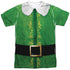 ELF/BUDDY COSTUME (FRONT/BACK PRINT) - S/S ADULT POLY CREW - MULTI