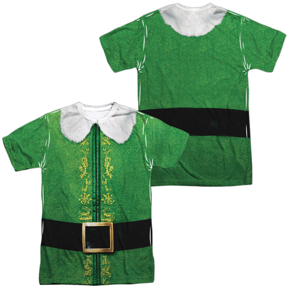 ELF/BUDDY COSTUME (FRONT/BACK PRINT) - S/S ADULT POLY CREW - MULTI