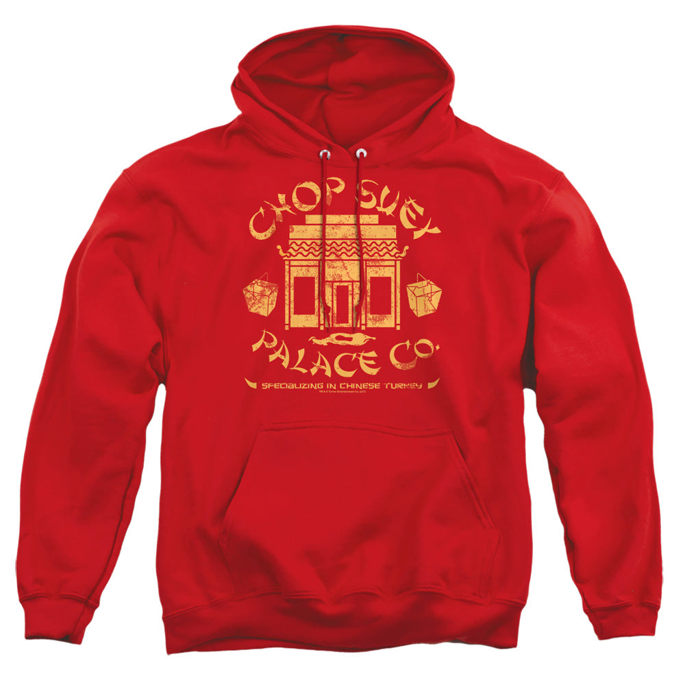 A CHRISTMAS STORY/CHOP SUEY PALACE CO - ADULT PULLOVER HOODIE - RED