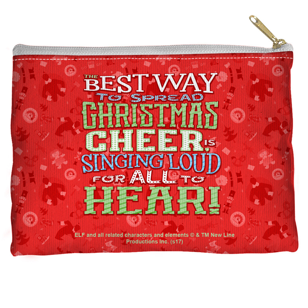 ELF/XMAS CHEER - STRAIGHT BOTTOM ACCESSORY POUCH