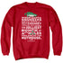 CHRISTMAS VACATION/JOLLIEST BUNCH - ADULT CREWNECK SWEATSHIRT - RED