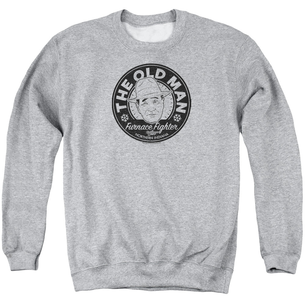 A CHRISTMAS STORY/THE OLD MAN - ADULT CREWNECK SWEATSHIRT - ATHLETIC HEATHER