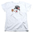 FROSTY THE SNOWMAN/FROSTY FACE - S/S WOMENS TEE - WHITE