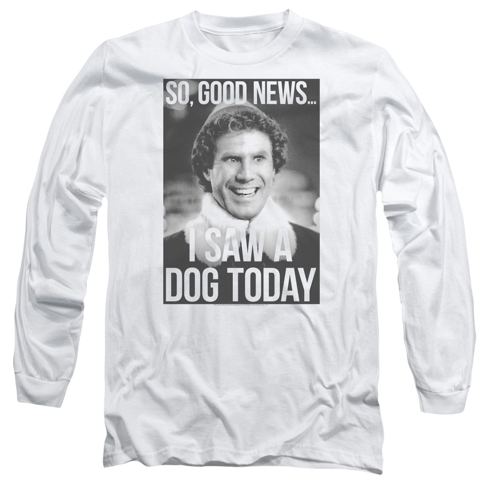 ELF/MUST LOVE DOGS -  L/S ADULT 18/1  - WHITE