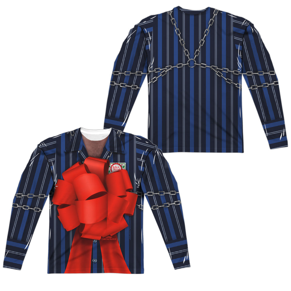 CHRISTMAS VACATION/FRANK SHIRLEY (FRONT/BACK PRINT) - L/S ADULT POLY CREW  - MULTI
