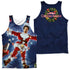 CHRISTMAS VACATION/ELECTRIFIED (FRONT/BACK PRINT) - ADULT POLY TANK TOP - MULTI