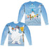 FROSTY THE SNOWMAN/FROSTY WAVE (FRONT/BACK PRINT) - L/S ADULT POLY CREW  - MULTI