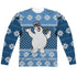 FROSTY THE SNOWMAN/FROSTY SWEATER (FRONT/BACK PRINT) - L/S ADULT POLY CREW  - MULTI