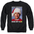 CHRISTMAS VACATION/MERRY KISS - ADULT CREWNECK SWEATSHIRT - BLACK