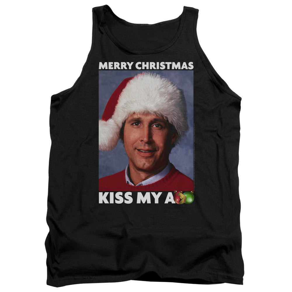 CHRISTMAS VACATION/MERRY KISS - ADULT TANK - BLACK