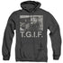 FRIDAY THE 13TH/TGIF - ADULT HEATHER HOODIE - BLACK