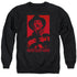 NIGHTMARE ON ELM STREET/NEVER SLEEP AGAIN - ADULT CREWNECK SWEATSHIRT - BLACK