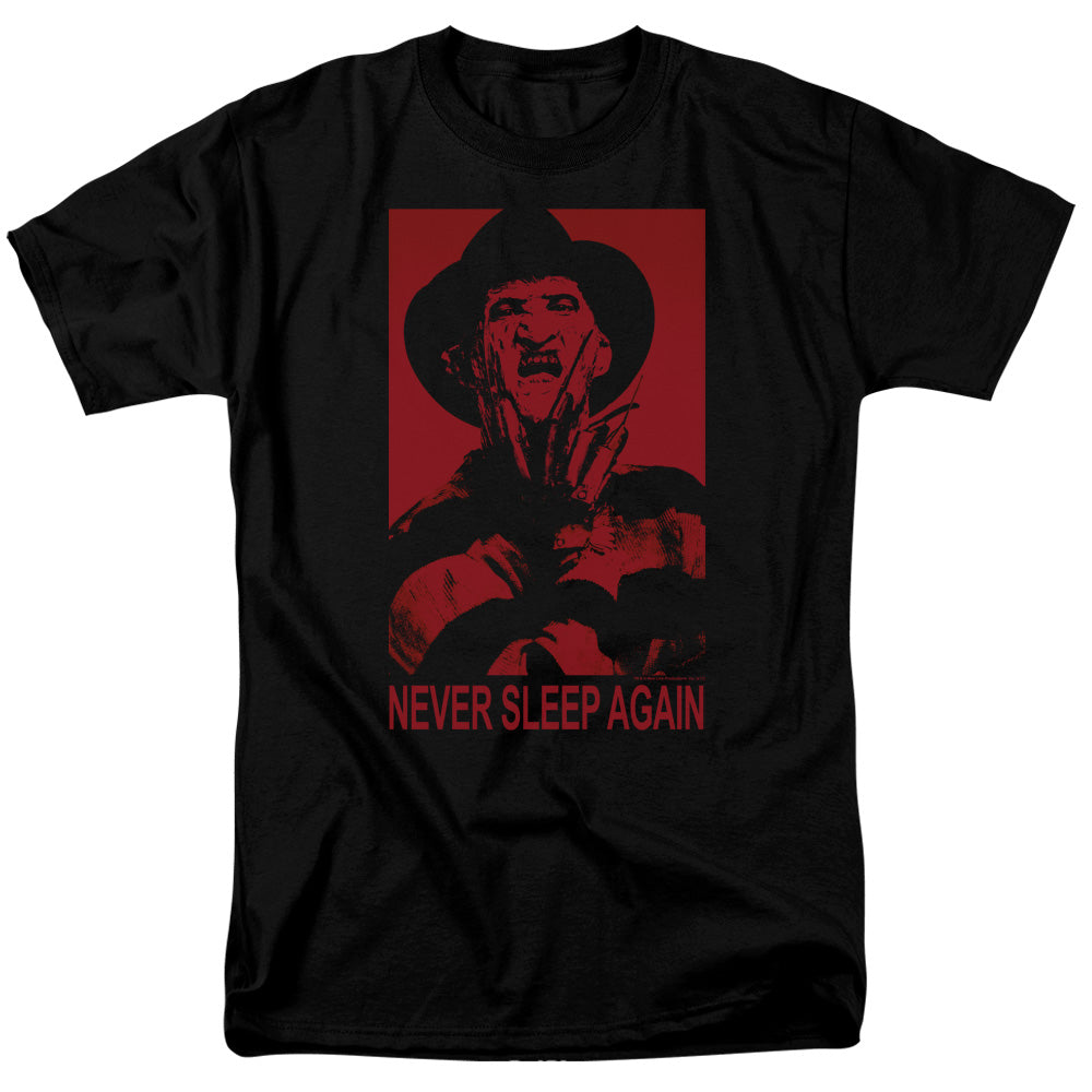 NIGHTMARE ON ELM STREET/NEVER SLEEP AGAIN - S/S ADULT 18/1 - BLACK