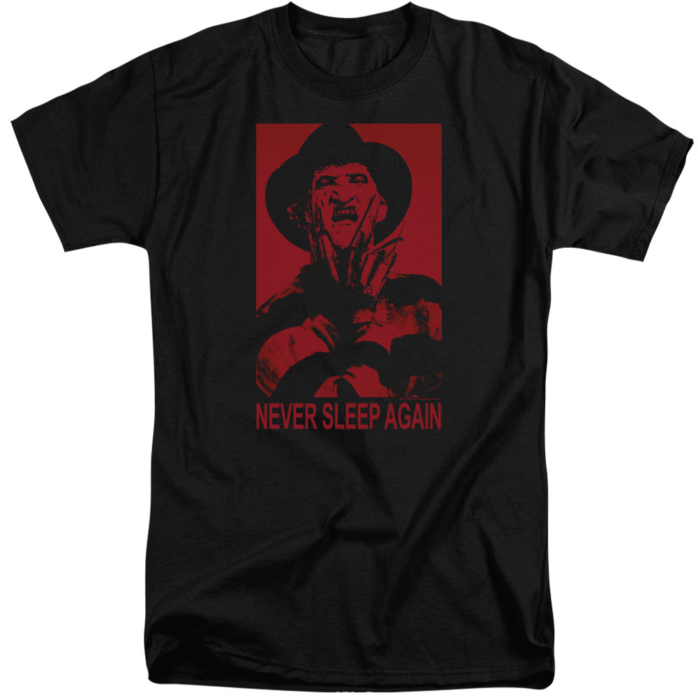 NIGHTMARE ON ELM STREET/NEVER SLEEP AGAIN - S/S ADULT TALL 18/1 - BLACK