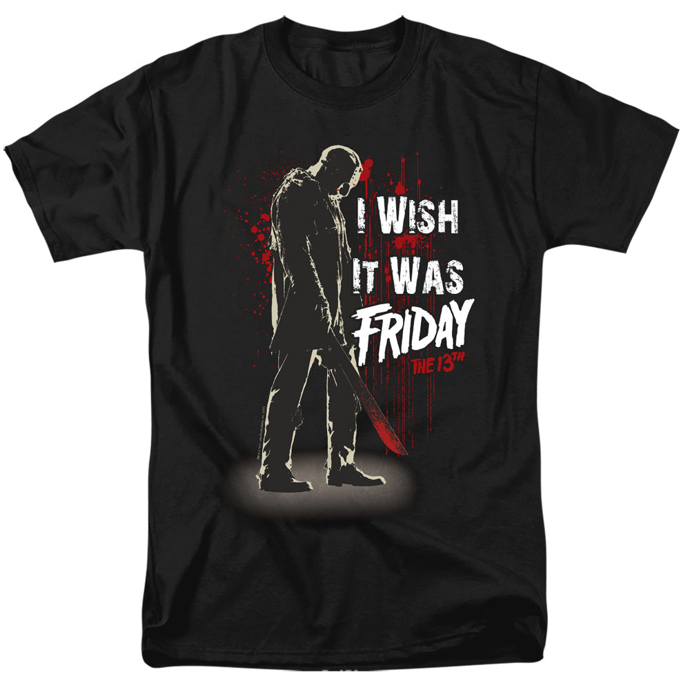 FRIDAY THE 13TH/I WISH IT WAS FRIDAY - S/S ADULT 18/1 - BLACK
