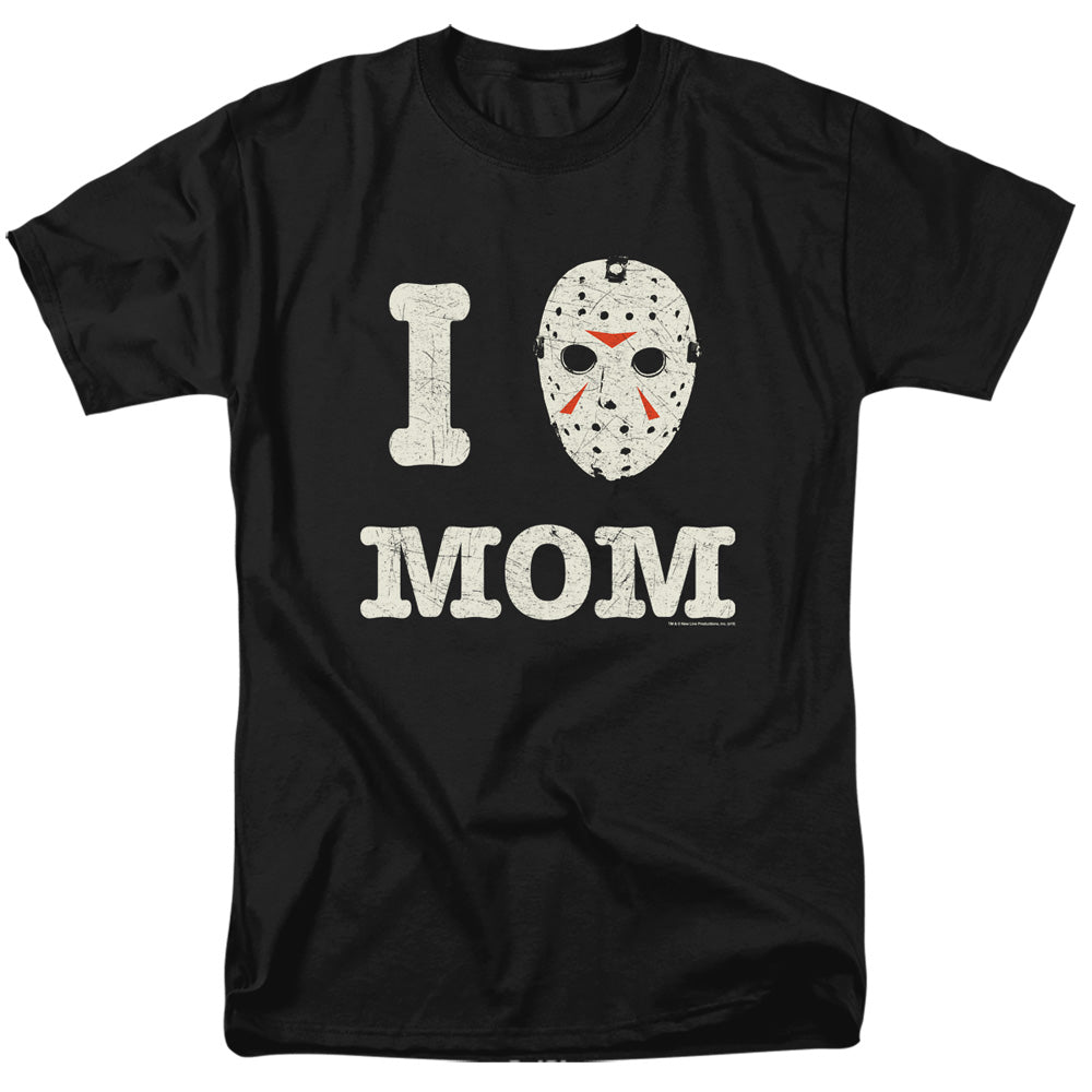 FRIDAY THE 13TH/MOMMAS BOY - S/S ADULT 18/1 - BLACK