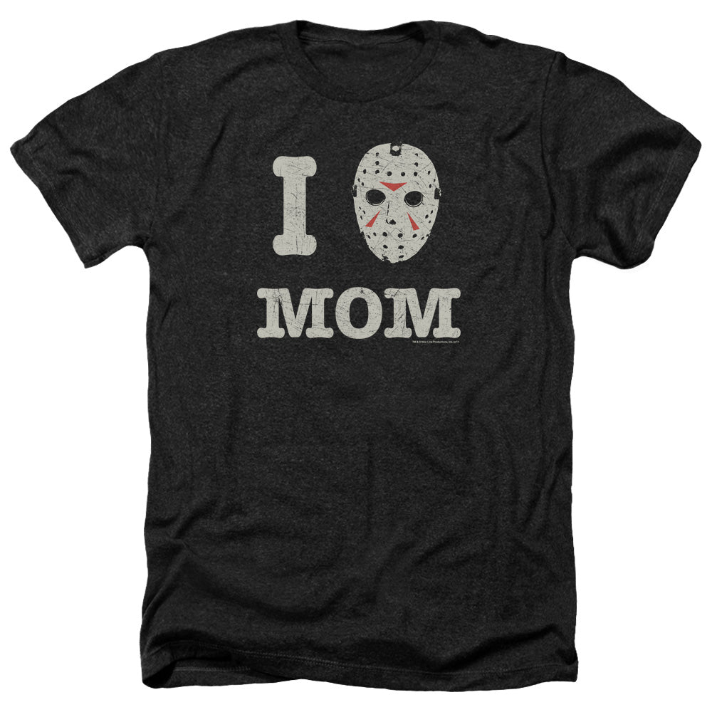 FRIDAY THE 13TH/MOMMAS BOY - ADULT HEATHER - BLACK