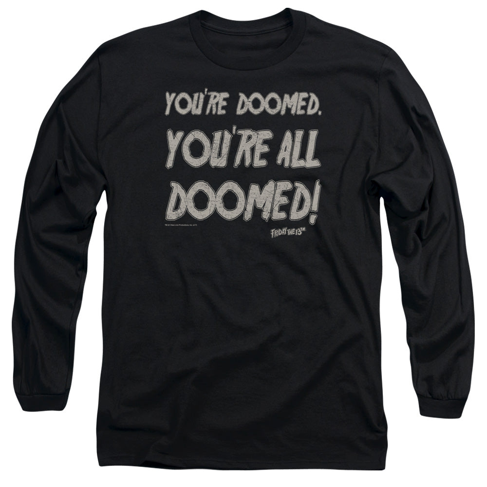 FRIDAY THE 13TH/DOOMED - L/S ADULT 18/1 - BLACK
