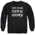FRIDAY THE 13TH/DOOMED - ADULT CREWNECK SWEATSHIRT - BLACK