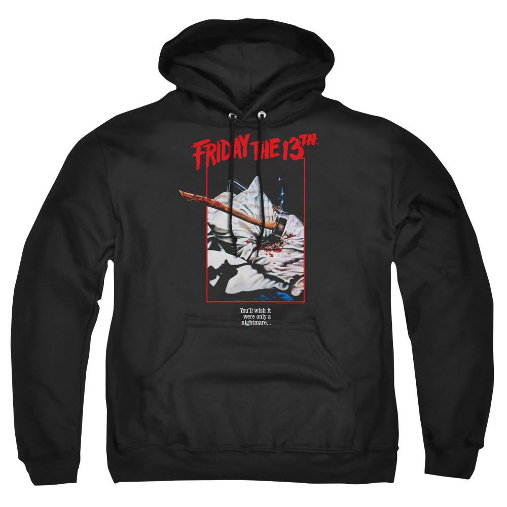 FRIDAY THE 13TH/AXE POSTER - ADULT PULLOVER HOODIE - BLACK
