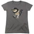 WHERE THE WILD THINGS ARE/CAROL - S/S WOMENS TEE - CHARCOAL