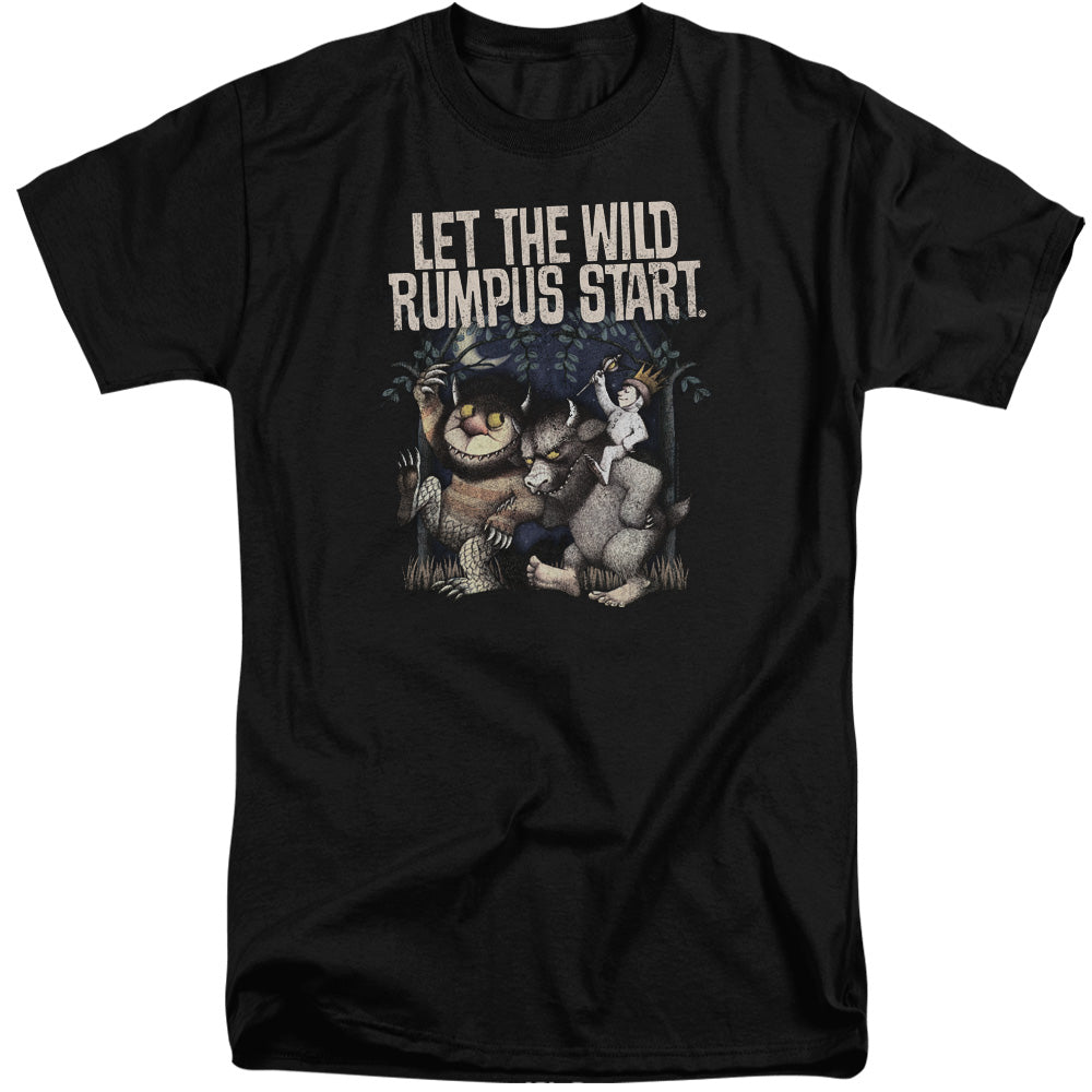 WHERE THE WILD THINGS ARE/WILD RUMPUS - S/S ADULT TALL 18/1 - BLACK