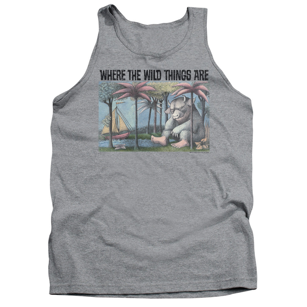 WHERE THE WILD THINGS ARE/COVER ART - ADULT TANK - ATHLETIC HEATHER
