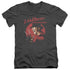 NIGHTMARE ON ELM STREET/FREDDY CIRCLE - S/S ADULT V-NECK 30/1 - CHARCOAL