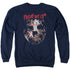 FRIDAY THE 13TH/ROUGH MASK - ADULT CREWNECK SWEATSHIRT - NAVY