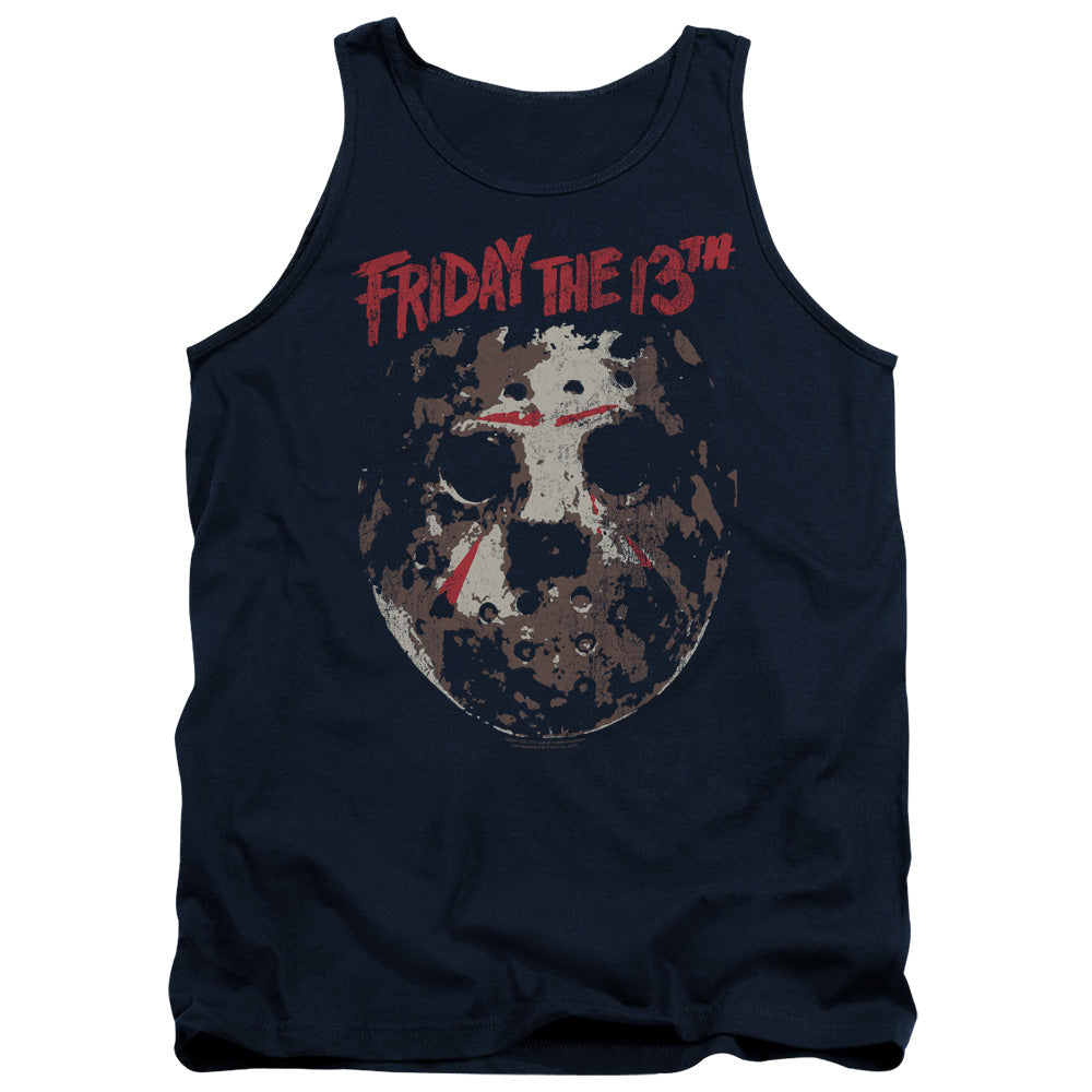 FRIDAY THE 13TH/ROUGH MASK - ADULT TANK - NAVY