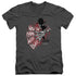 NIGHTMARE ON ELM STREET/PLAYING WITH POWER - S/S ADULT V-NECK 30/1 - CHARCOAL