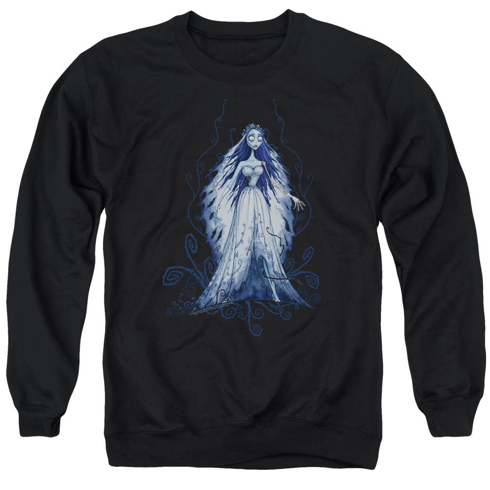 CORPSE BRIDE/VINES - ADULT CREWNECK SWEATSHIRT - BLACK