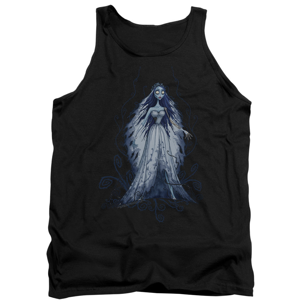 CORPSE BRIDE/VINES - ADULT TANK - BLACK