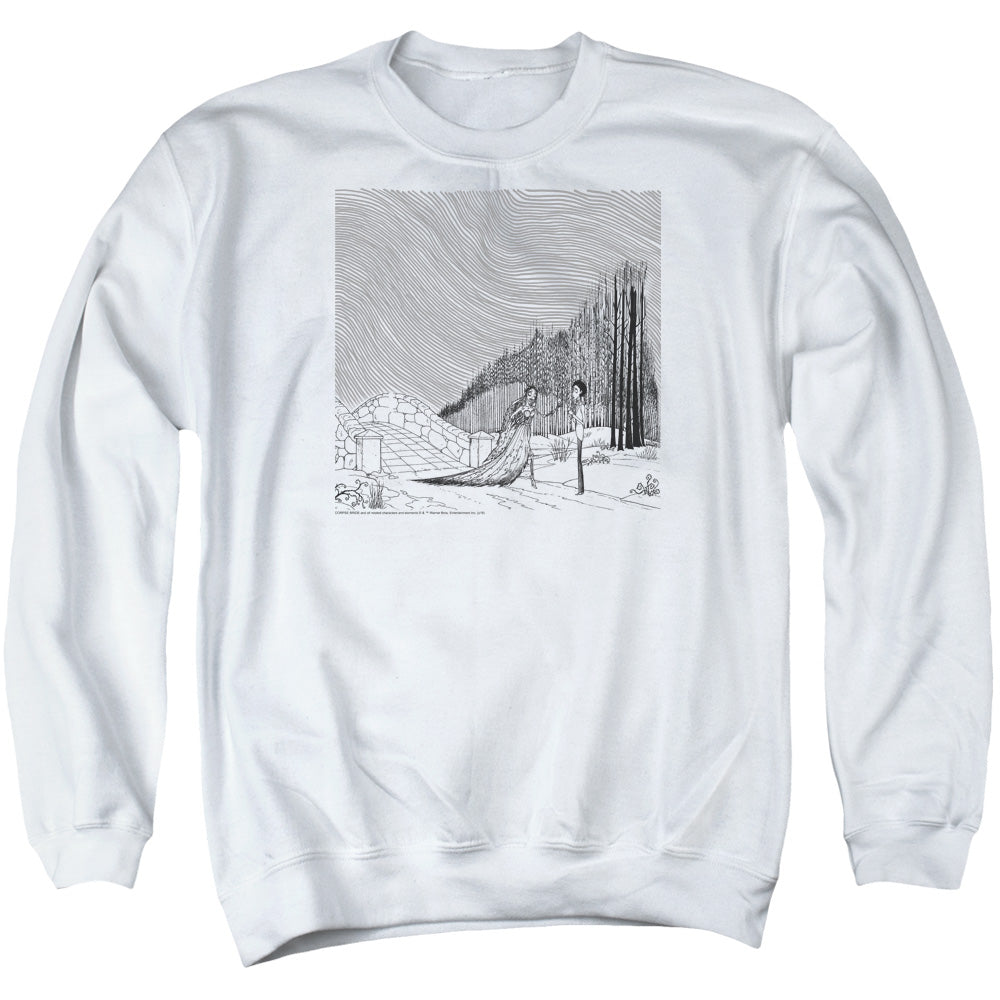 CORPSE BRIDE/MY DARLING - ADULT CREWNECK SWEATSHIRT - WHITE