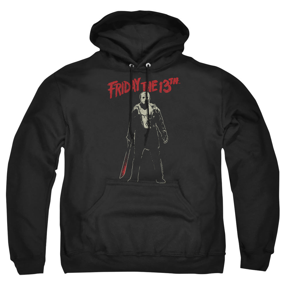 FRIDAY THE 13TH/CHCHCH AHAHAH - ADULT PULLOVER HOODIE - BLACK